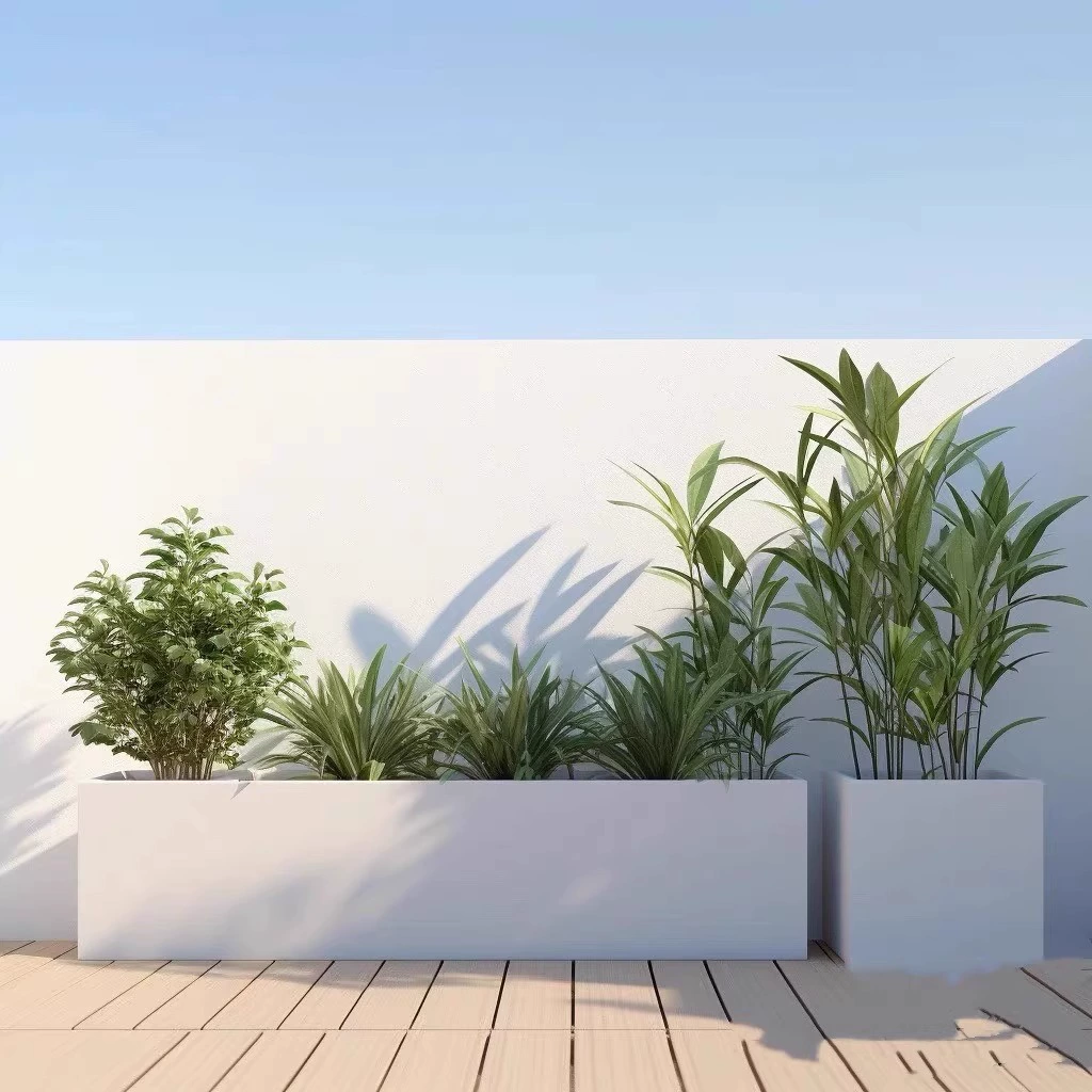 Нержавеющая сталь цветочный ящик открытый посадочный ящик перегородка забор комбинированный кованый прямоугольный отдел продаж