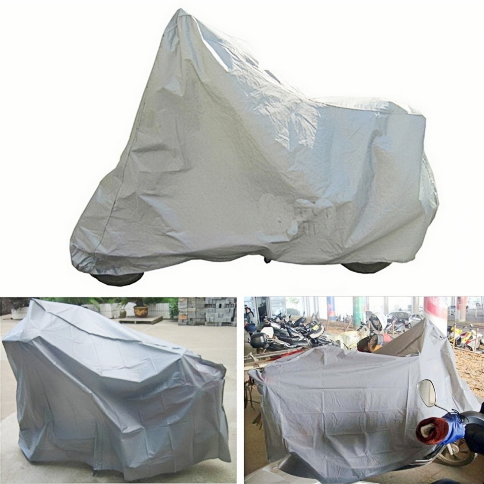 Car Cover Motorcycle Rain Cover Peva Rainproof and Dustproof Bicycle Battery Car Cover Protective Cover Cross-Border Motorcycle Car