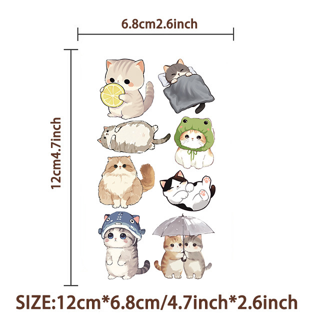 21g Weight tattoo stickers Event & Party Supplies 10 PCS/Package Quantity Party Occasion Transfer decal Material Cat Pattern Cat Transfer Decal Tattoos & Body Art 10 PCS/Package 无