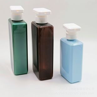 300ml 500ml professional shampoo shower gel body lotion pressing square bottle