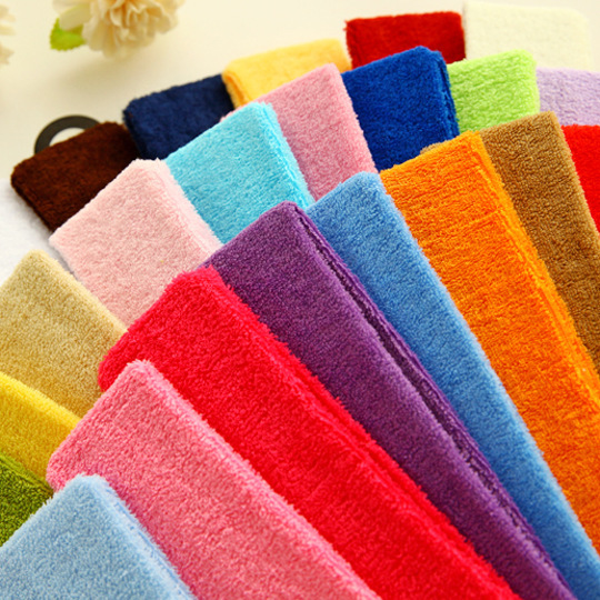 [Original Manufacturer] Korean-Style Hair Accessories, Yoga Headbands, Candy-Colored Towel Material Sports Headbands Wholesale