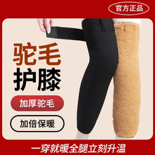加绒护膝驼毛保暖关节老寒腿男女秋冬防滑加长加厚中老年发热防寒