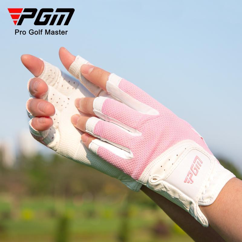 PGM guantes de golf dedo de damas guantes de malla transpirables guantes de dedo de mano derecha y derecha fábrica de comercio exterior
