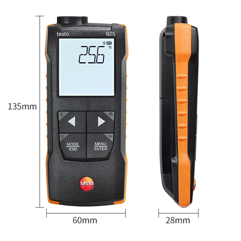 德图testo922/925双通道k型热电偶测温仪带探头高温高精度工业用