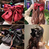 Red hairgrip with bow, brand hairpins, hair accessory, hairpin, internet celebrity