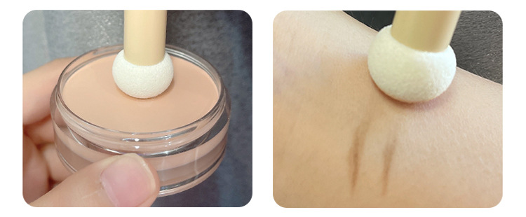 Small steamed bun mushroom head concealer brush, sponge head lip brush, lipstick smudging base, no brush marks, soft round head makeup brush undefined