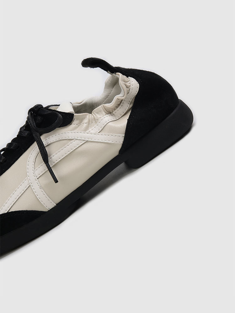 Scarpe da ballo da donna in pelle con suola morbida, sportive e per il tempo libero, primavera/estate 2024, nuove di zecca_voghion.com