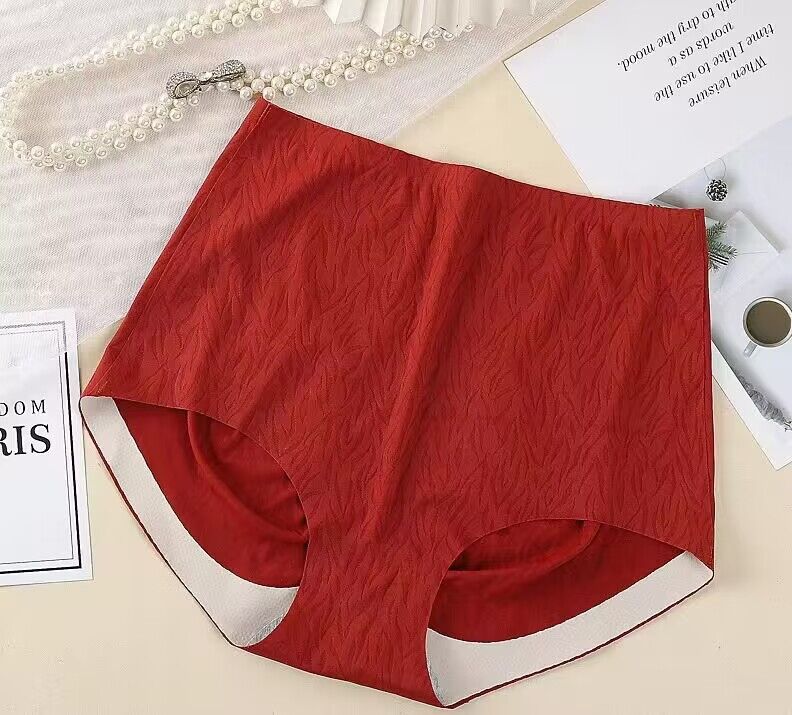 Mujeres 3D melocotón hip algodón antibacteriano inferior ropa interior transpirable desnudo sin costuras de alta cintura cadera levantamiento vientre conformación pantalones florales