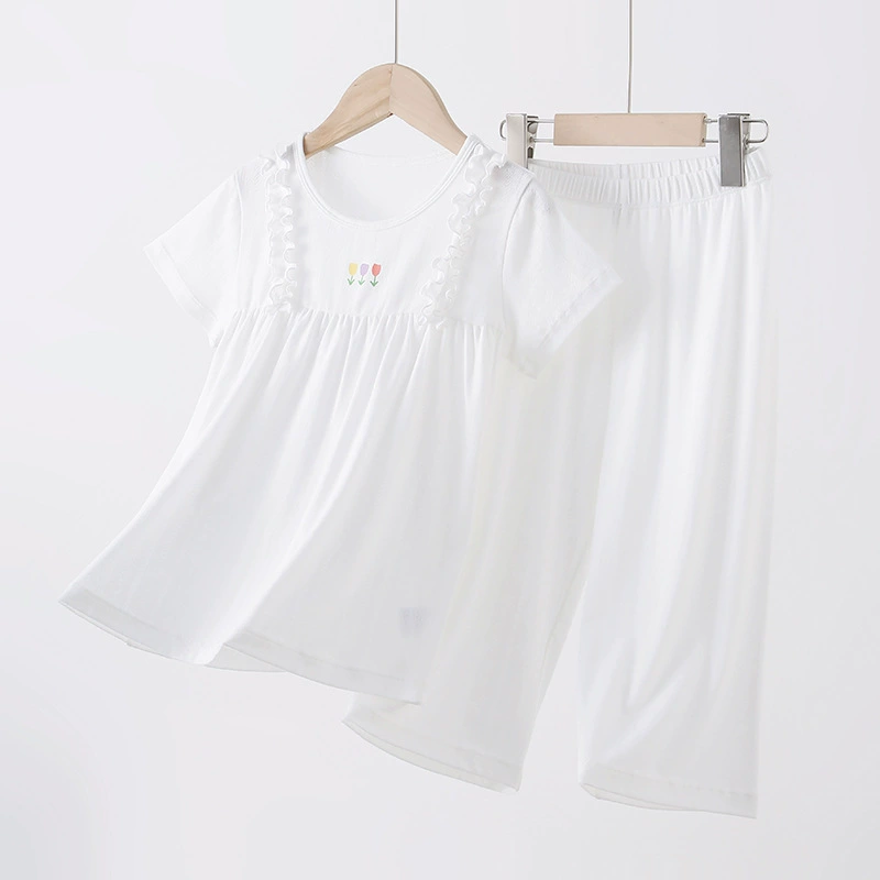 Пижама летняя для девочки, A-силуэт, 25 лет, с short sleeve