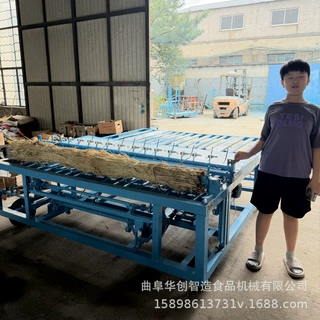 商用多功能电动草帘机宽窄可调芦苇编织机稻草牧草蒲草草席机