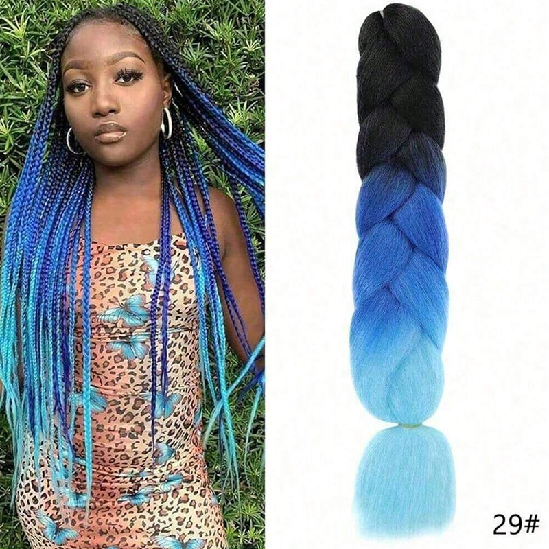 Peruca de trenza africana mujer color trenza artefacto de alta temperatura seda de trenza cabello cabello cab