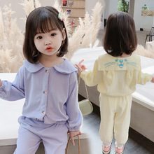 網紅女童秋裝套裝長袖1-5歲4女寶寶洋氣秋季2時髦兩件套3小童衣服