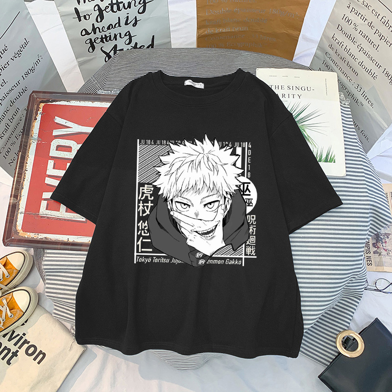 2024 New T-Shirt Comic Japanese Anime Jujutsu Kaisen t Shirt Men Short Sleeve Tops Dropshipping
