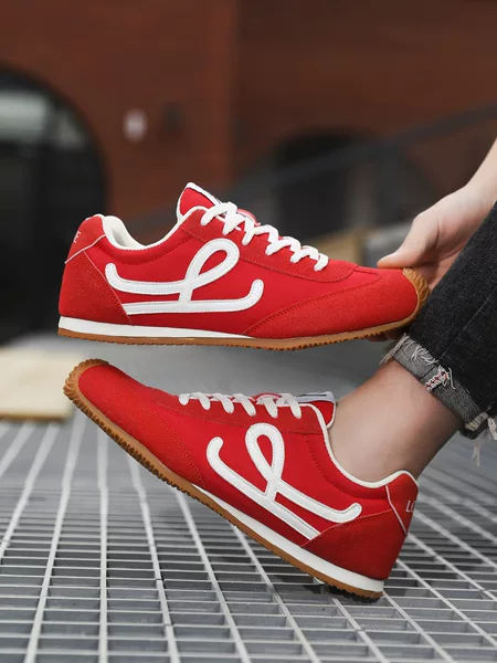 Cross-Border Couple's Retro Color-Blocking German Training Shoes, Spring 2026 New Foreign Trade Model, Cold-Adhesive Versatile Sneakers, Sports Shoes, Forrest Gump Shoes