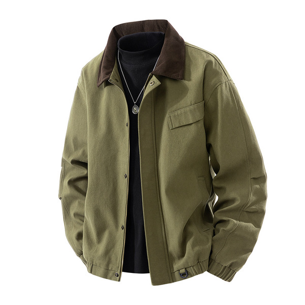 Autumn corduroy Japanese retro trend jacket for leisure