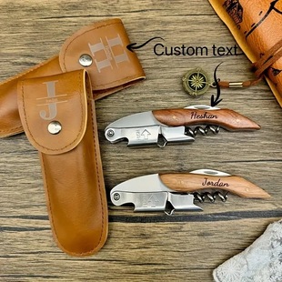Etsy Xiyin Personalized Customized Name Red Wine Bottle Opener Set Customized Bottle Opener
