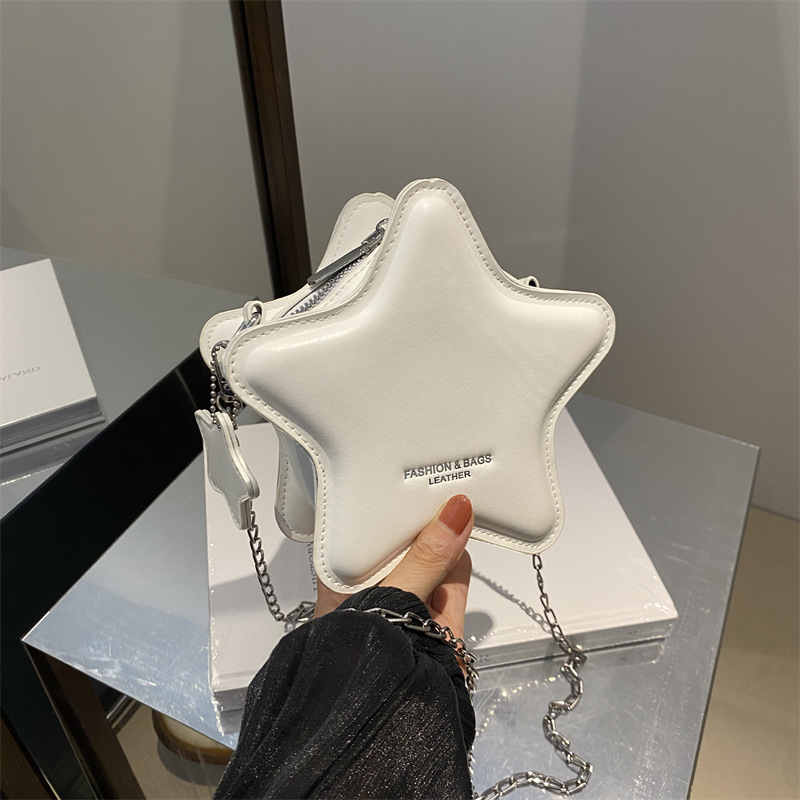 Nicho de diseño de alta sensación bolso bolso de mujer 2024 nuevo bolso pequeño bolso de cadena de pentacos bolso de hombro bolso de mochila