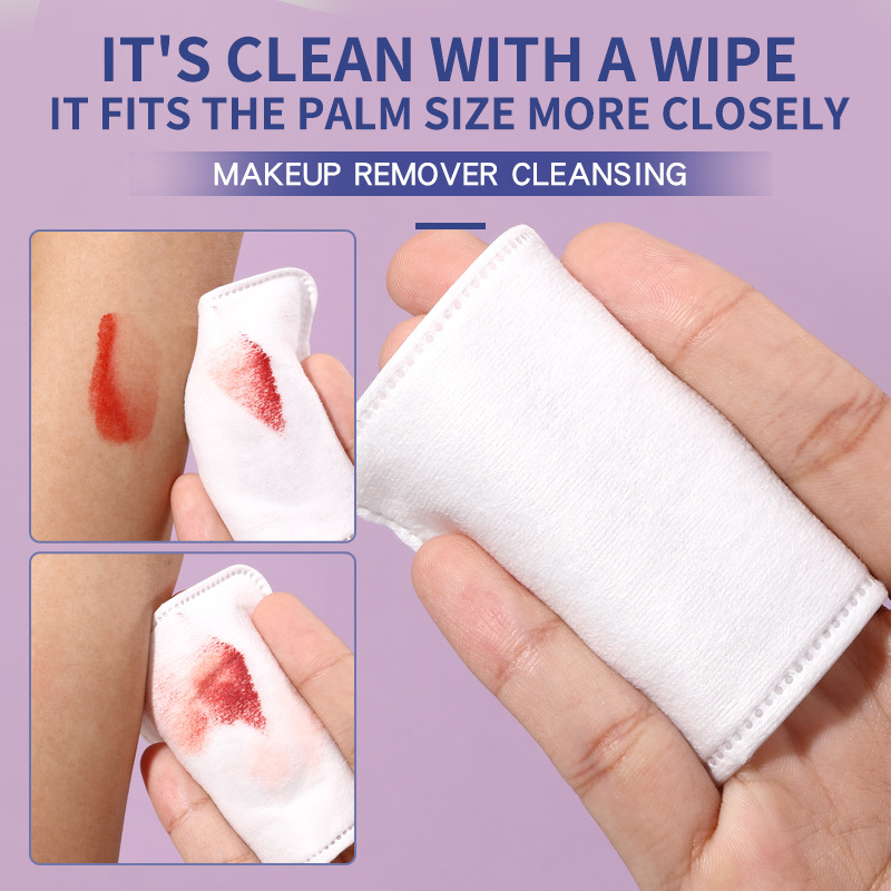 LMLTOP 80 piezas de algodón cosmético de borde aumentado, doble cara gruesa, desmaquillaje, algodón húmedo, exclusivo a través de la frontera.