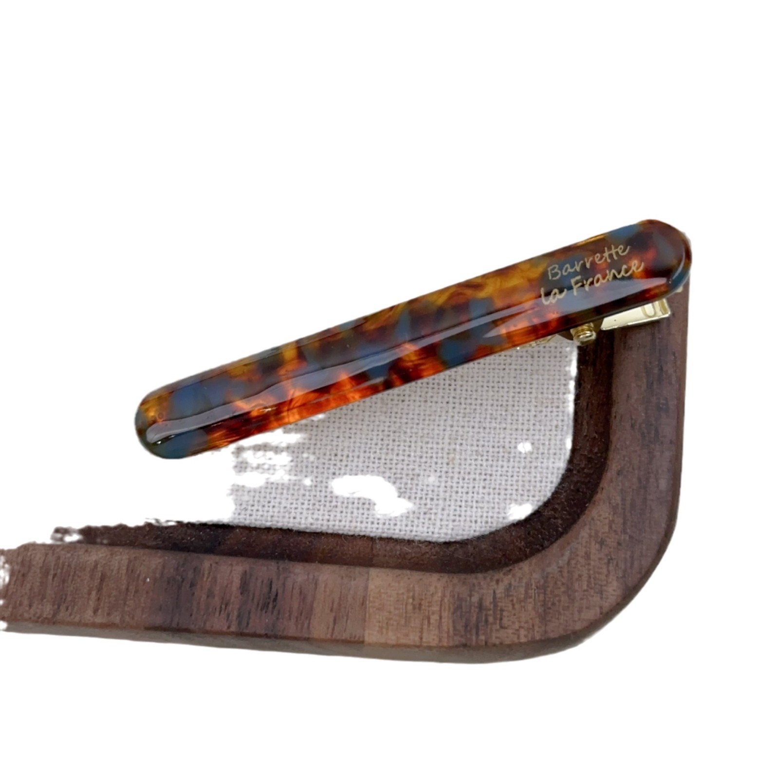 K-Style de la nouvelle couleur étiquette dorée texture acide acétique épingle à cheveux pince à bec de canard élégante simple petite baguette pince latérale pince à frange de cheveux cassée_voghion.com
