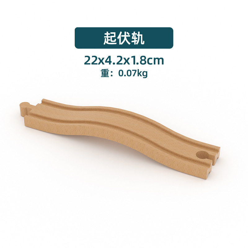 Vía de tren de madera de los niños directos de fábrica ensamblar bloques de construcción combinación variedad universal pista suelta educación temprana juguetes al por mayor