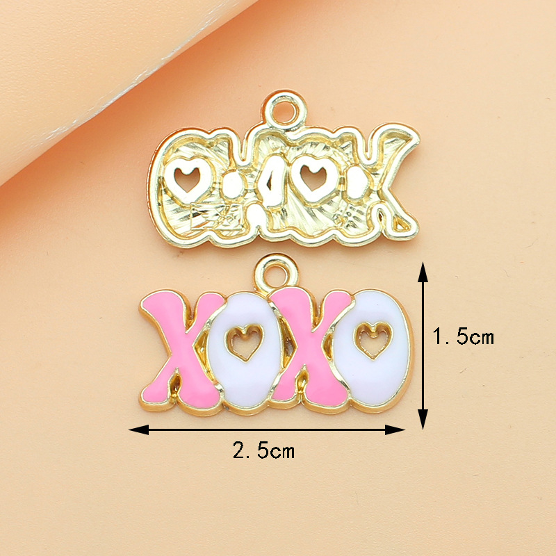 10 PCS/Package Quantity 10 PCS/Package 10*12mm Alloy Heart Shape Flower Pendant