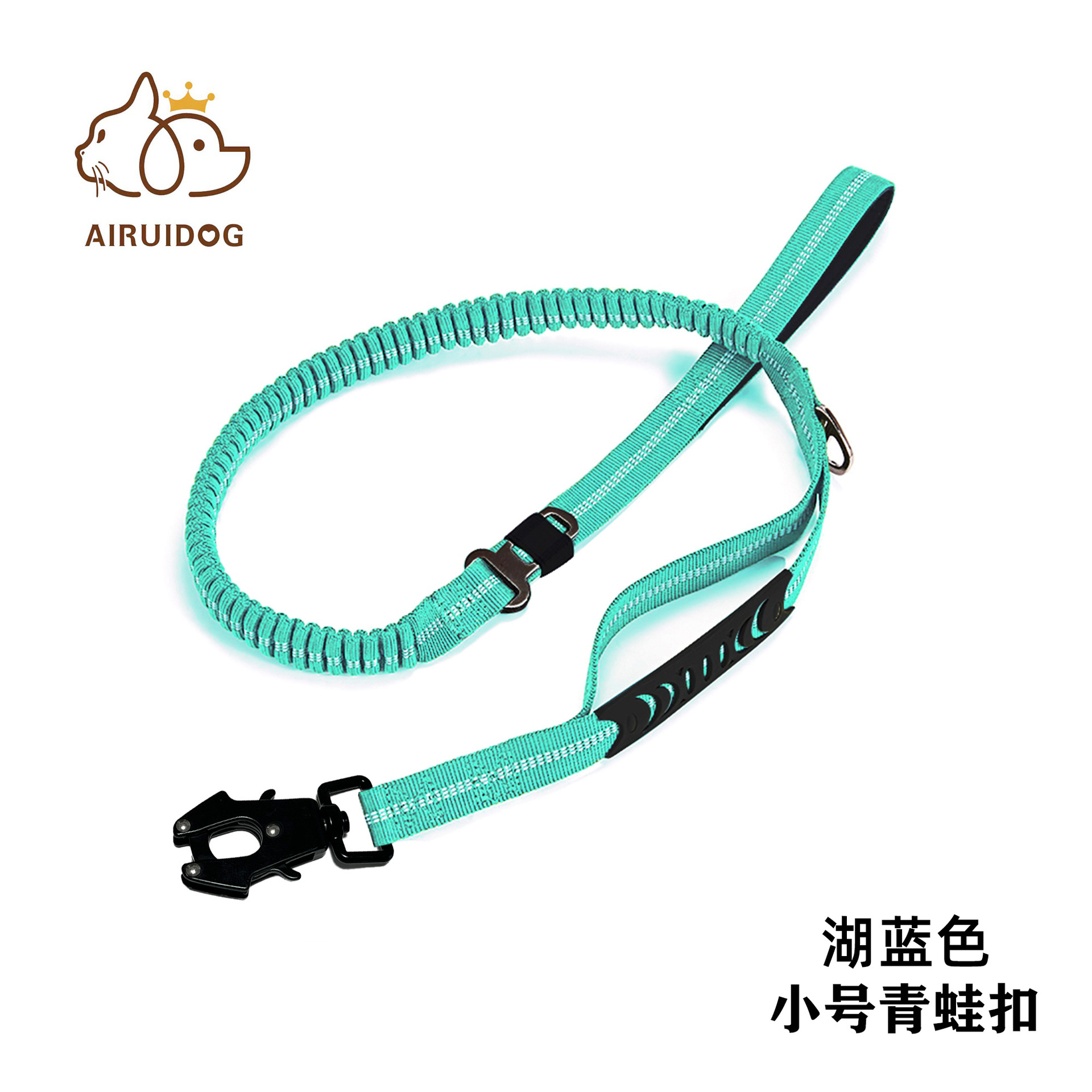 Cuerda de tracción para perros multifuncional transfronteriza, anti-explosión reflectante, cuerda de tracción para mascotas para perros medianos y grandes, cuerda para perros con hebilla de rana