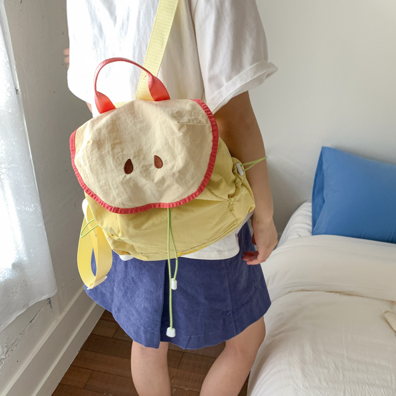 Mochila de estudiante de escuela primaria suave y linda Mochila de niña de dopamina fresca de verano Mochila de fruta linda para niños