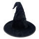 Halloween Fold Witch Hat Festival Pair Witch Hat Black Flannel Witch Hat Makeup Costume Accessories Headwear