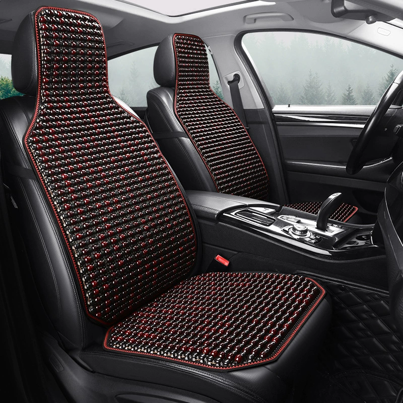 2024 Новая летняя деревянная подушка из бусин пятиместная универсальная подушка для сиденья домашний офис цельная квадратная подушка автомобильные принадлежности оптом