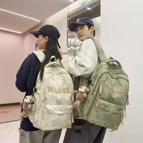 High-value backpack new men's and women's lightweight large-capacity computer backpack trendy Senior high school junior high school student backpack