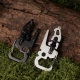 Creative multifunctional EDC keychain home maintenance combination 16 function portable fine blanking stainless steel tool card