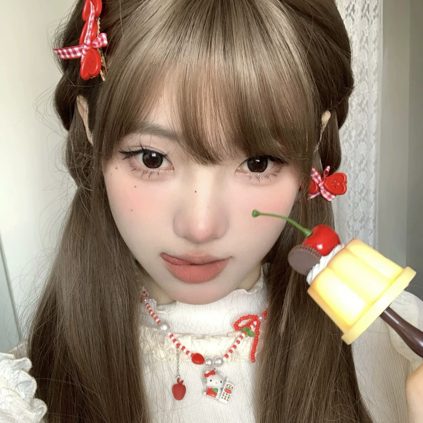 Летнее допаминовое красочное ожерелье с подвеской в ​​виде мультяшного бисера, милое, крутое, милое, милое, простое ожерелье Yuanqi