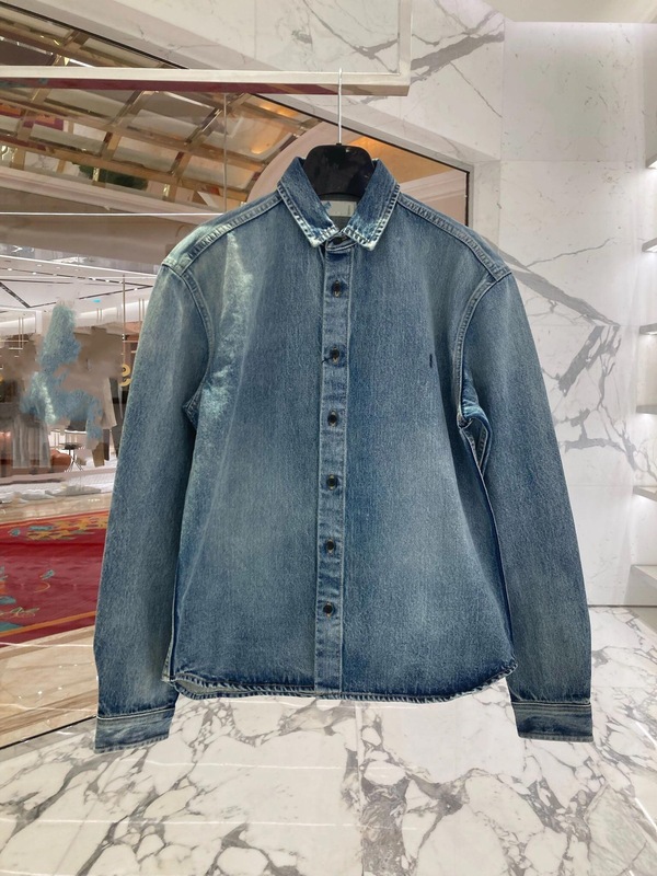 Dujia バージョン既製高品質 SLP ホーム新しいロゴ刺繍デニムジャケットルーズバージョン男性と女性のための同じスタイル|undefined