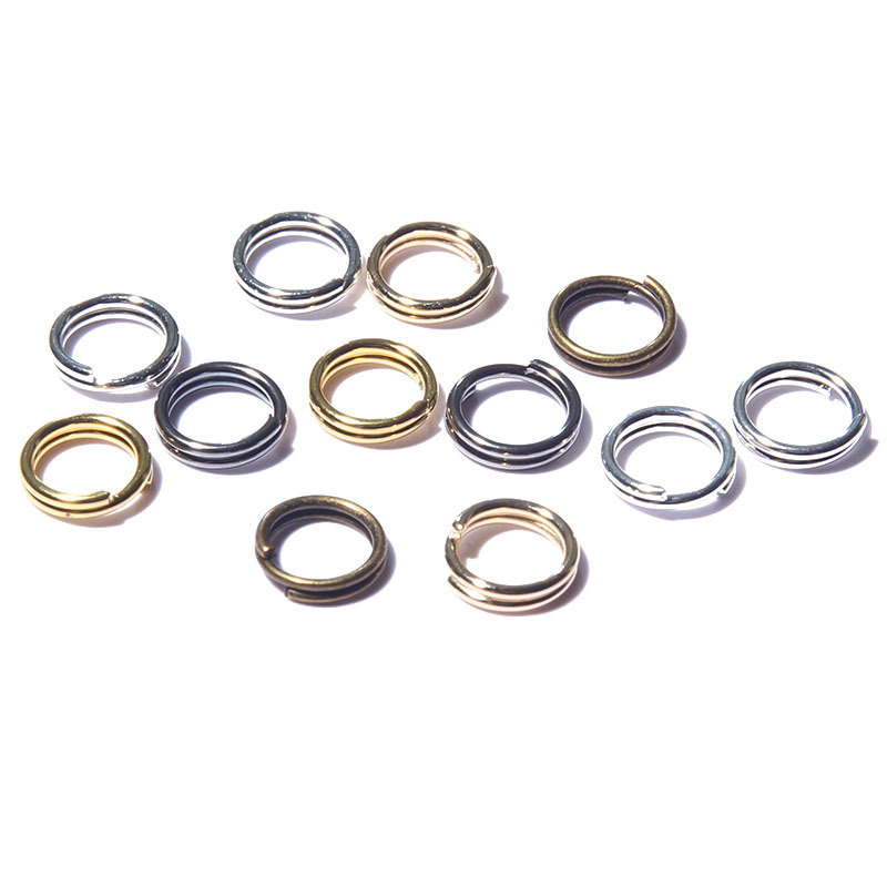 diy key ring accessories material coil double-ring double-layer iron ring key ring interface Ring Ring small ring coil