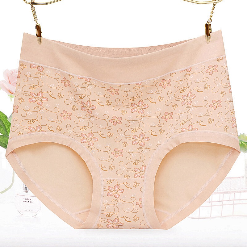SOURCE Factory in stock supply middle-aged and elderly mothers plus size cotton printed briefs new online hot