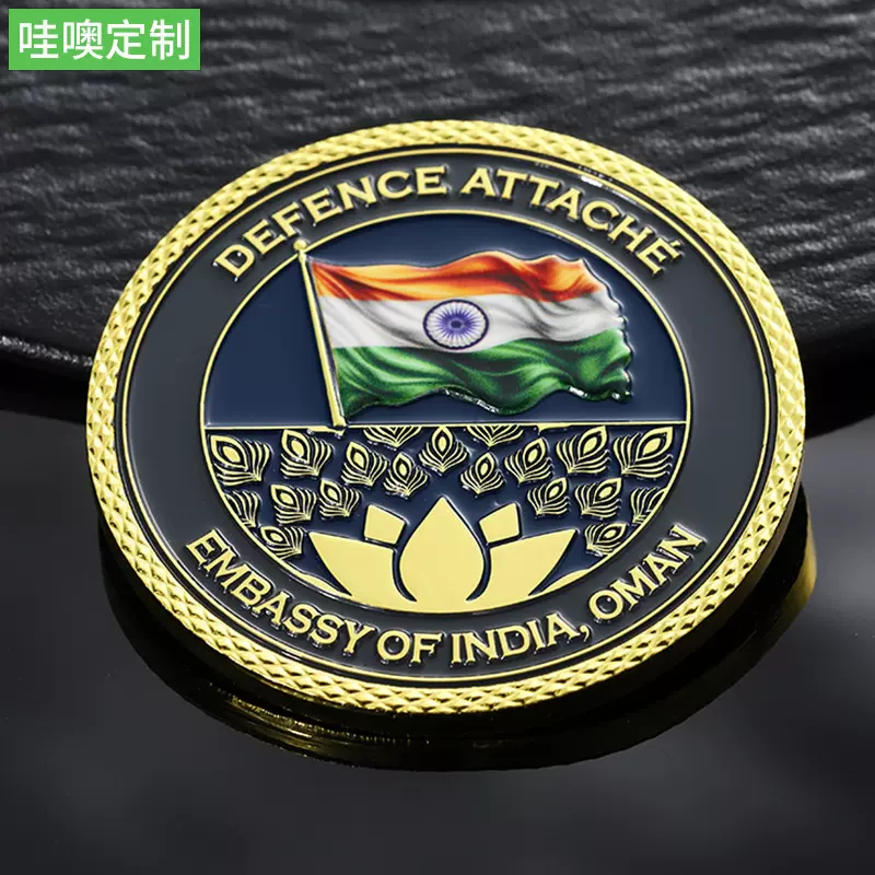 纪念币定制公司周年庆企业奖章旅游景区浮雕金属纯银金币定做logo