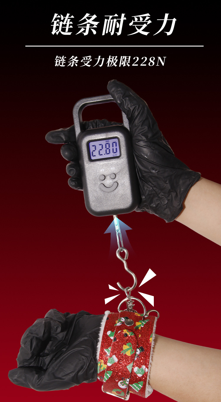 Jiuai 10-Piece Bondage Set with Handcuffs, Whip, Ball Gag and Nipple Clamps — detail image 11