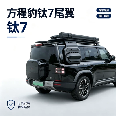 Equation Leopard Titanium 7 Car Modification Special Rear Wing Spoiler, Fixed Wind Wing, No-Drill Car Rear Wing