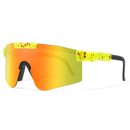 Overseas foreign trade sunglasses with windproof and genuine coating, suitable for European and American cycling, outdoor sports, protective goggles, PC non-polarized