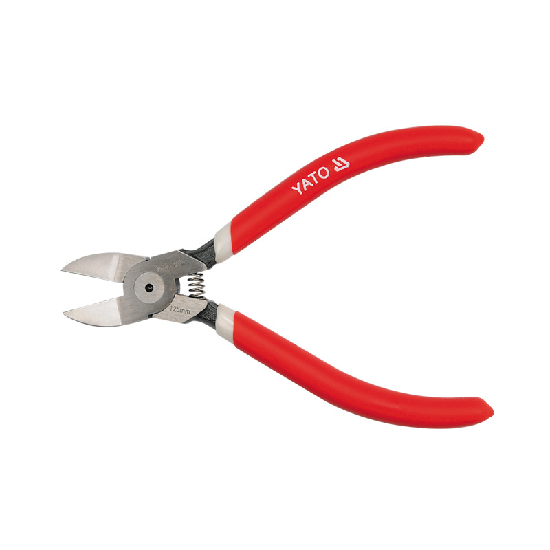 易尔拓5寸塑料水口钳电工剪线工业偏口钳子电子斜嘴长嘴钳YT-1950