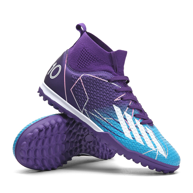 2024 nuevos zapatos de fútbol para hombres con clavos de lazos TF zapatos de entrenamiento de clavos largos zapatos de fútbol para adultos resistentes al desgaste