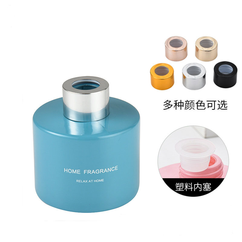 En stock al por mayor 100mL boca de tornillo de gama alta botella de aromaterapia cilíndrica sin fuego botella vacía avanzada botella de aromaterapia montada en el automóvil con tapa