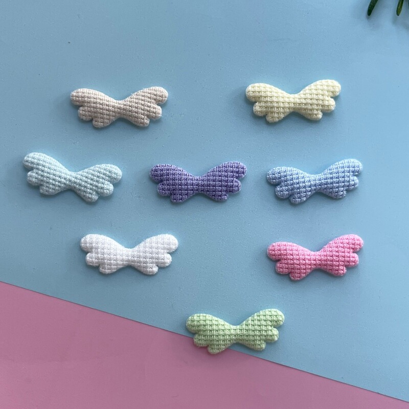 Ultrasonic Embossed Fabric Sweet small size Angel Wings Children's Accessories Hair Accessories Pet Accessories