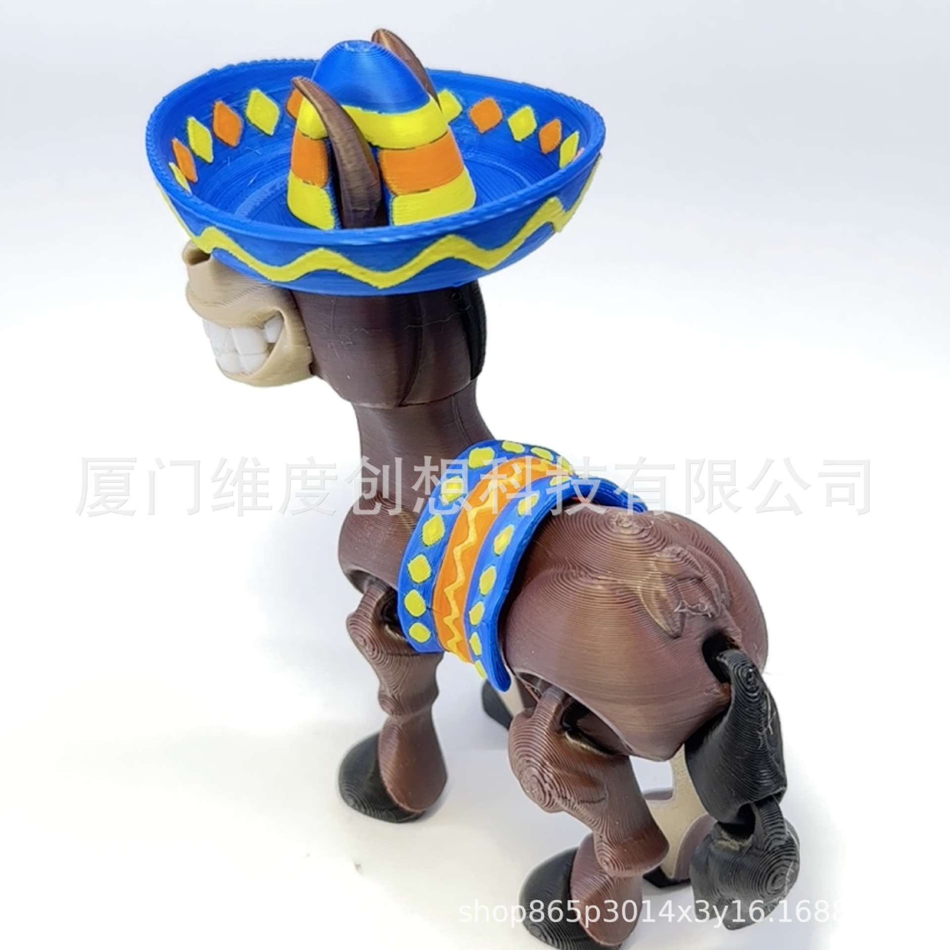 Juguetes de impresión 3D burro articulaciones móviles creativas vaqueros burro adornos de Navidad regalos de día de San Valentín vaqueros