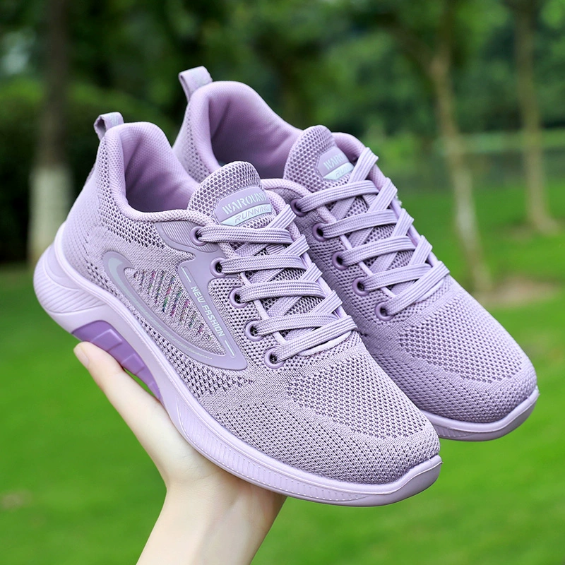 Мама спортивная обувь для пожилых людей, обувь для ходьбы, мягкая подошва, нескользящая плоская обувь, повседневная обувь среднего и пожилого возраста, обувь из ткани, женская весна и осень