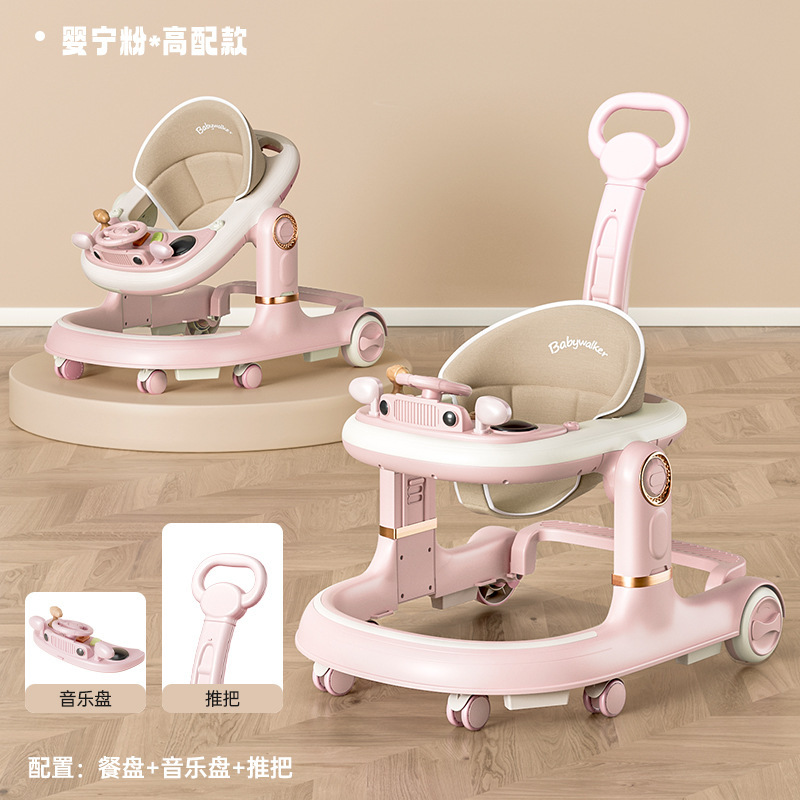 Transfronterizos婴儿 caminante plegable multifuncional anti-rollback婴儿 caminante infantil aprende a caminar estricto empuje mano