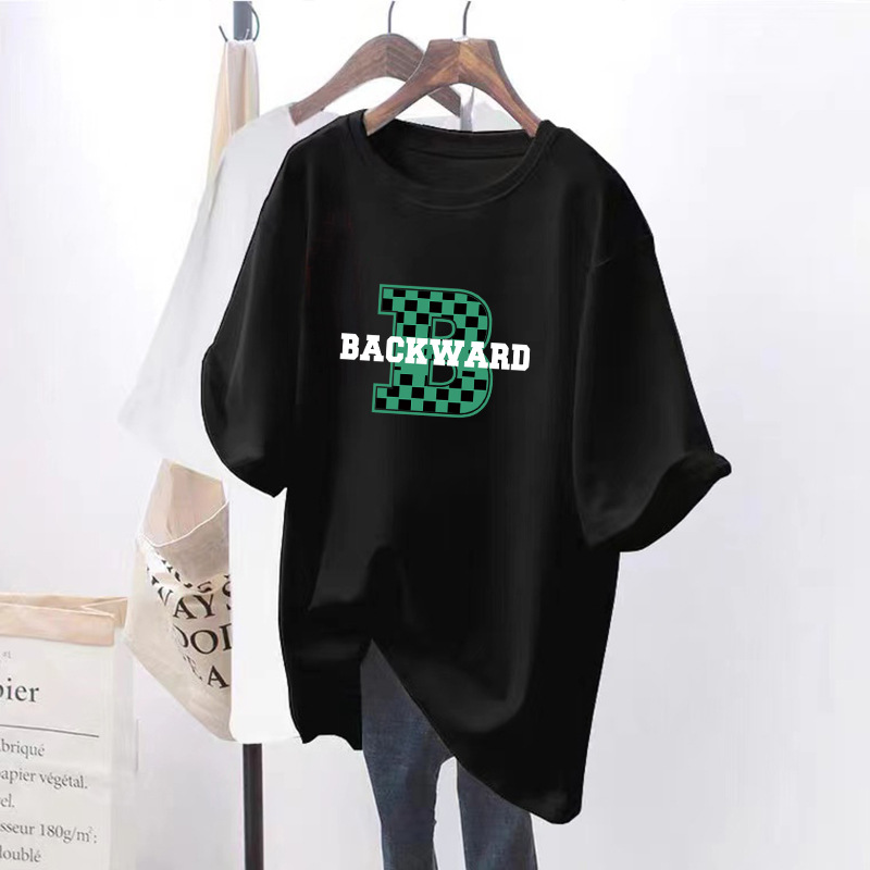 Vit dam t-shirt i ren bomull lös passform sommartopp_voghion.com