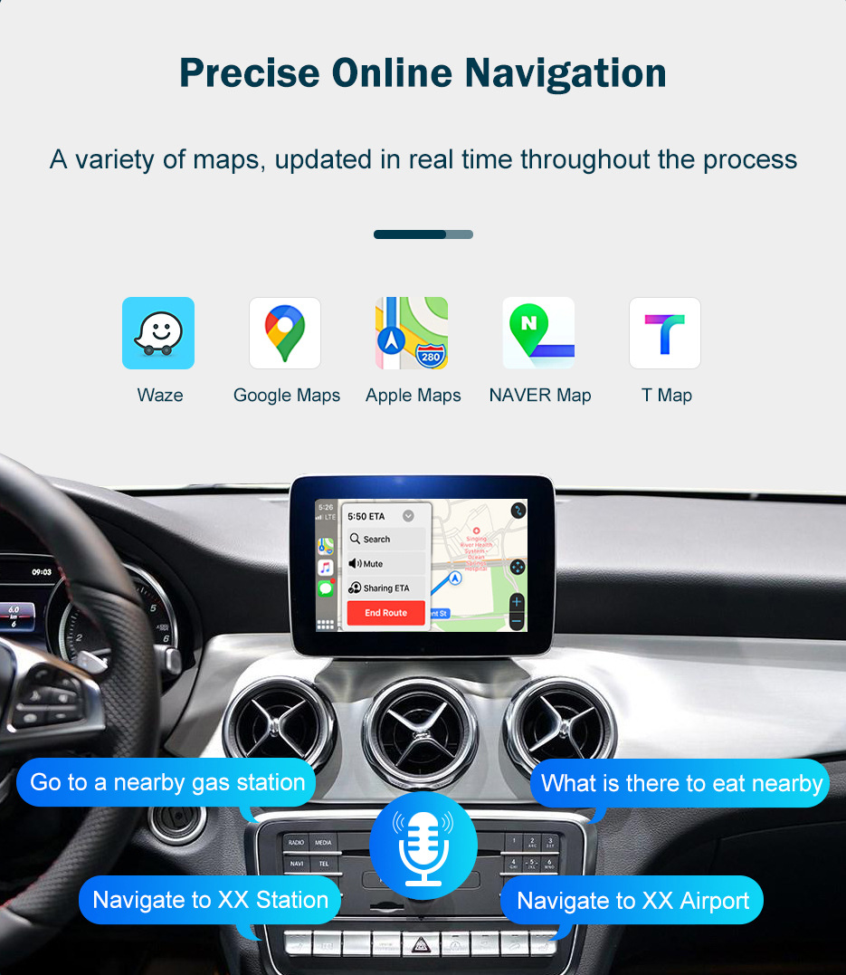 Road Top Wireless Apple CarPlay Suitable for Mercedes-benz NTG5.0 Decoder Module Decoder Box