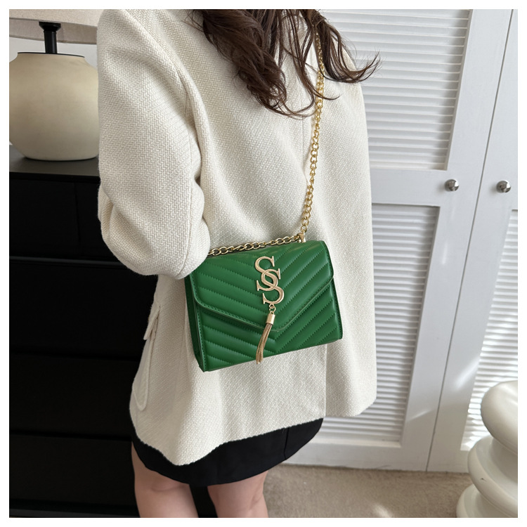 Damen Handtasche Im Western Stil Mit Kette Und Umhängefunktion_voghion.com
