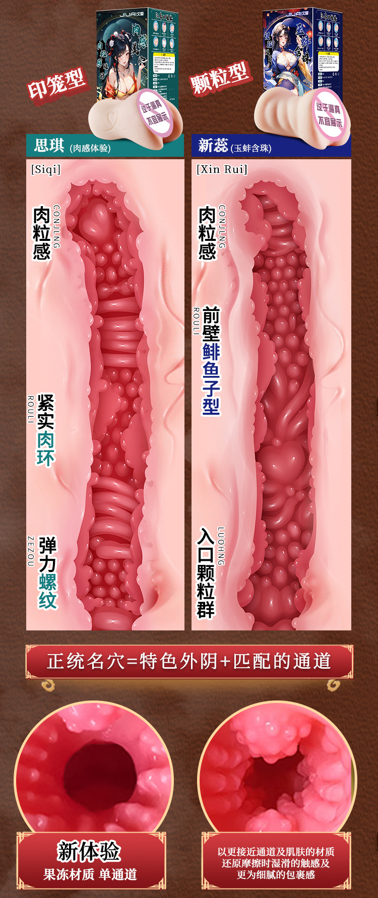 Jiuai Men’s Manual Masturbation Device with Inverted Arm Mold, TPE Airplane Cup — detail image 4